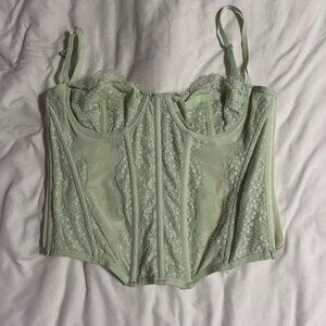 Urban outfitters corset top in mint green